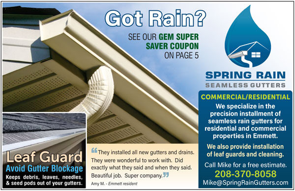 Photo of Spring Rain Seamless Gutters Photo of Spring Rain Seamless Gutters